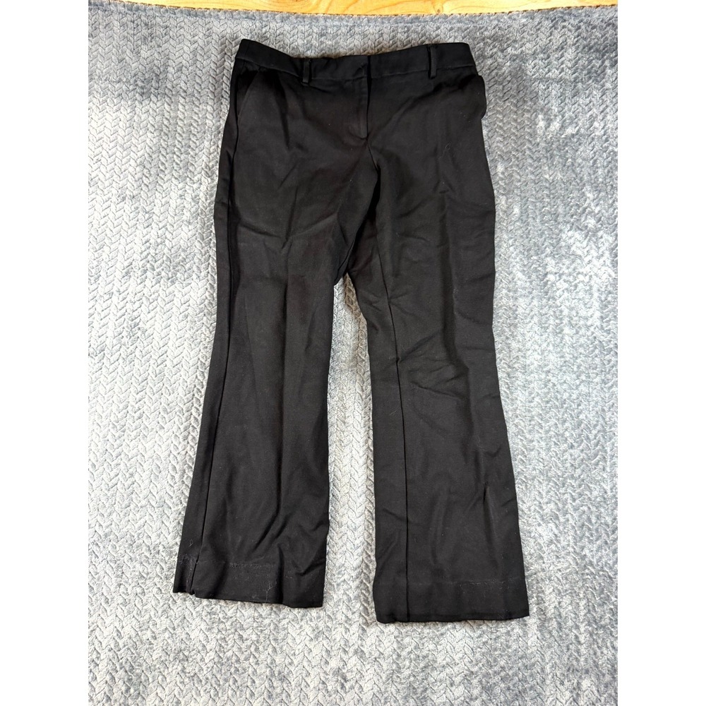 Anne Klein Dress Pants Womens 10 Black Straight Leg Business Formal‎ Office Wear